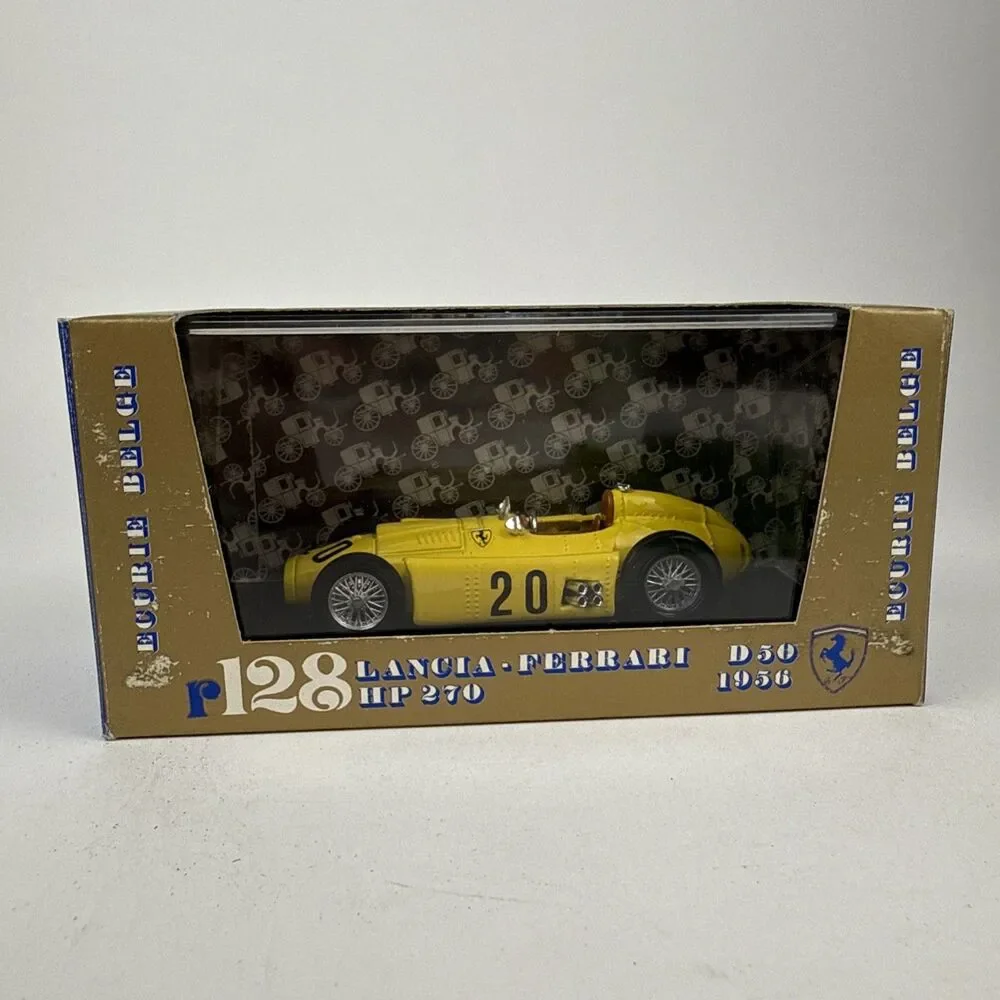 Brumm Models 1:43 Scale R128- 1956 Lancia-Ferrari HP 270 Yellow #20